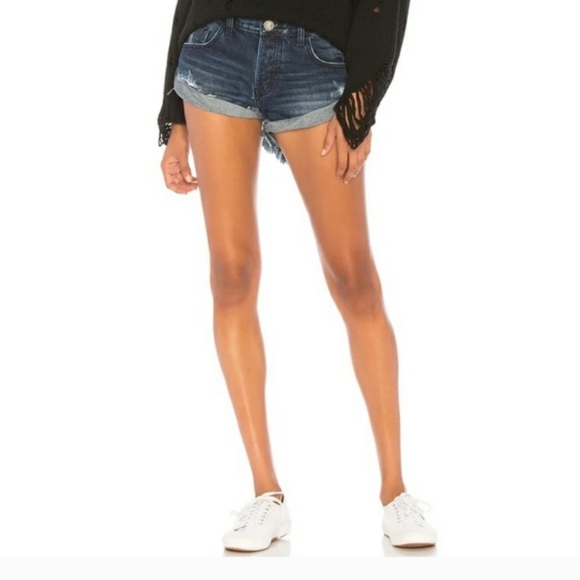 Nwt One Teaspoon Lone Star Bandit Jean Shorts - Picture 1 of 4